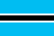 Drapeau de le Botswana 